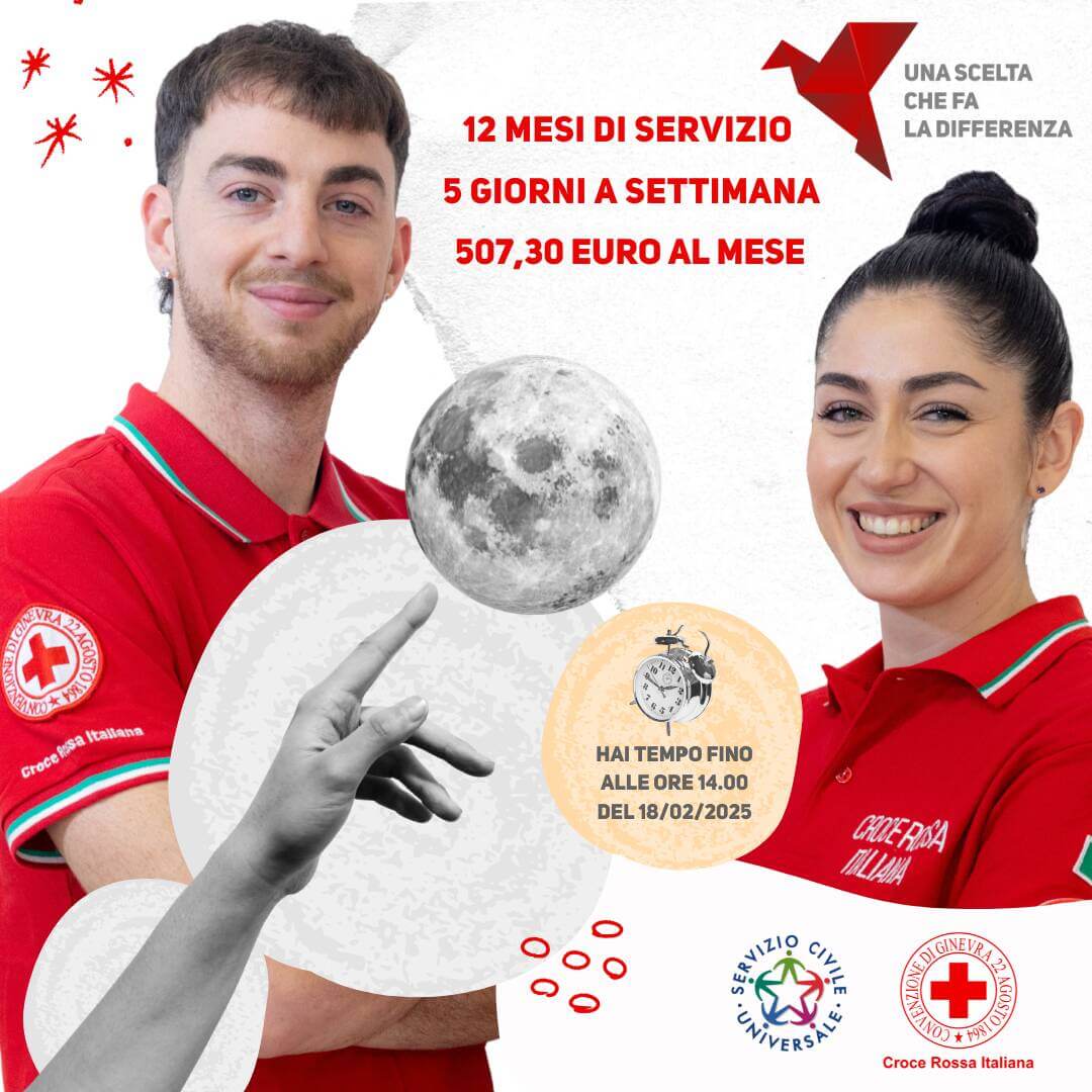 SERVIZIO CIVILE UNIVERSALE BANDO 2025 Croce Rossa Italiana